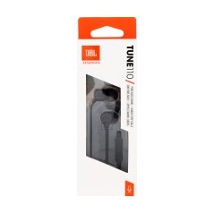 JBL T110 In-Ear Headphones - Premium Sound, Comfortable Fit, Stylish Black Design